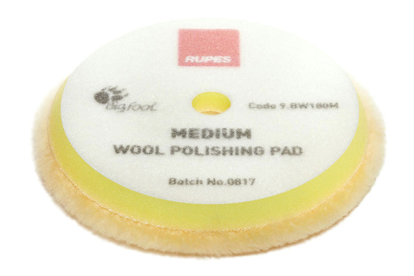 Střední vlněný kotouč Rupes BigFoot Wool MEDIUM (180 mm)