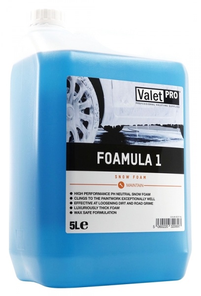Aktivní pěna na mytí aut ValetPRO Foamula 1 Snow Foam (5000 ml)