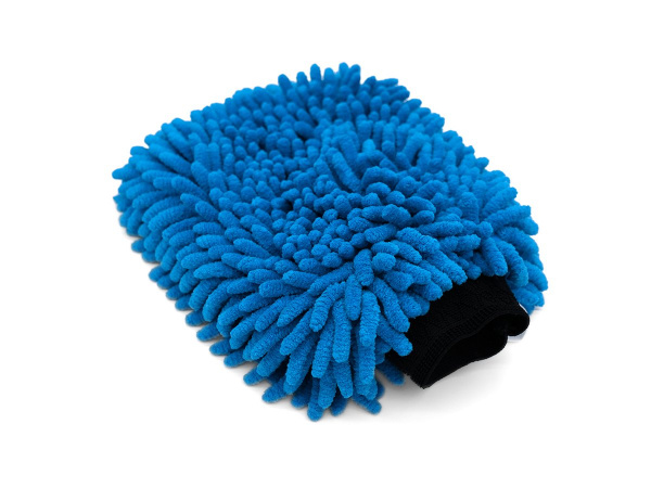 The Collection Chenille Wash Mitt Petrol Blue