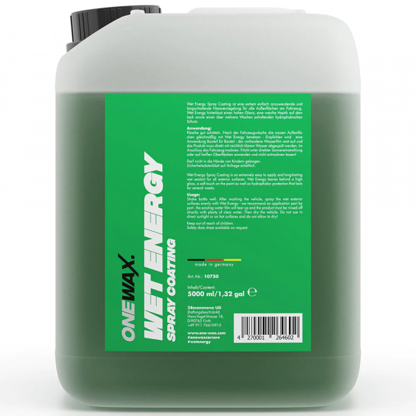 ONEWAX. Wet Energy 5L